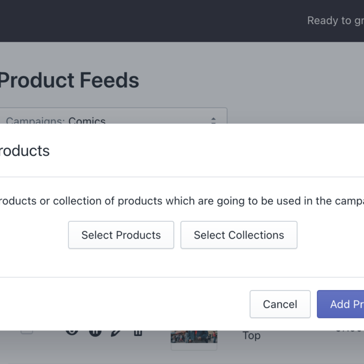 You can now add products to the existing campaigns in Adeagle